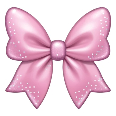super pale pink bow confetti but the paper confetti are the pale pink bows all spread out with white tiny glitter sticker