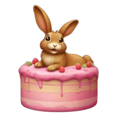 lapin sur une tortu sticker