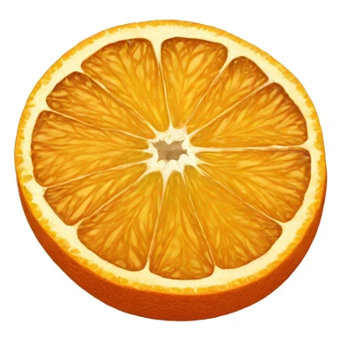Dried orange slice  sticker