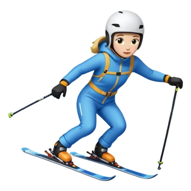 skiing sticker
