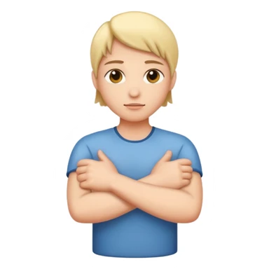 Crossing arms  sticker