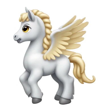crème Baby Pegasus sitting  sticker