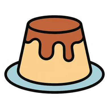 basic pudding, minimalism, smooth shape, simple and clean design, minimal style, soft colors, no face sticker