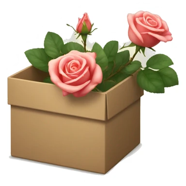 latona roses in a box  sticker
