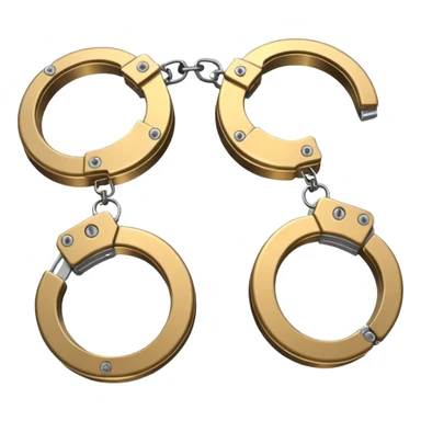 cracking handcuffs with beautiful effects sticker
