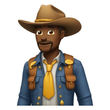 Nuggets avec un chapeau de cow-boy  sticker