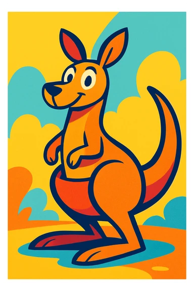 kangaroo sticker