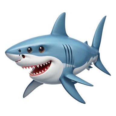 Shark funny 500x500 px sticker