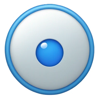Blue Round Between tick sticker