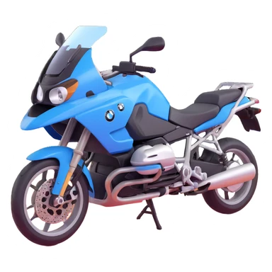 blue BMW motorcycle sticker