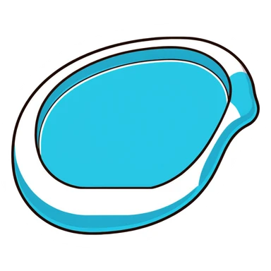 inflated swimming pool floaty sticker