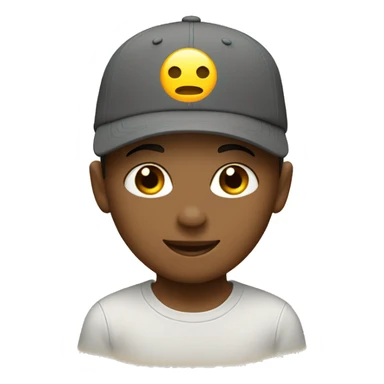 A cap on the head like on Pinterest, cute beige sticker