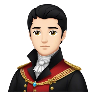 lord anthony bridgerton black hair  sticker