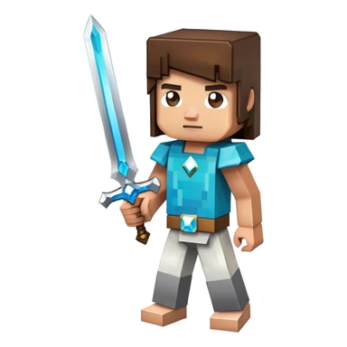 Make minecraft person WITH HAND sticker