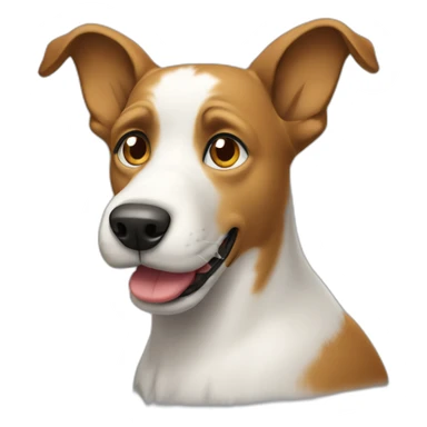 Dog using Apple Mac computer sticker