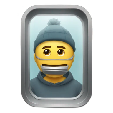 Emojie en train de reflechir sticker