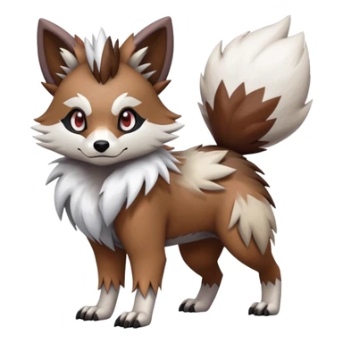 Zigzagoon-Furret-Lycanroc-Hybrid (Full body) sticker