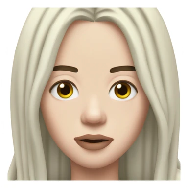 billie eilish red roots sticker