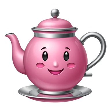 pembe çaydanlık sticker