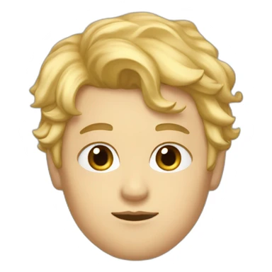 garcon cheveux blond aux yeux bleus sticker