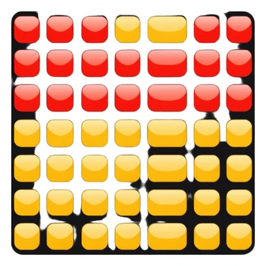 Make a flat color, red yellow and black. sticker