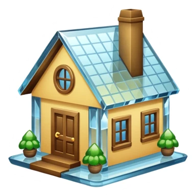 house made of cyrstal sticker