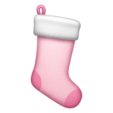  light pink Christmas stocking sticker