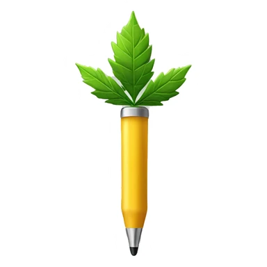 Weed pen sticker