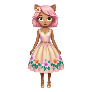 Multicolored sparkly pastel dark iridescent light pale gloomy spooky cute adorable pretty cool elegant realistic floral exotic Falvie-Fionbri, full body sticker