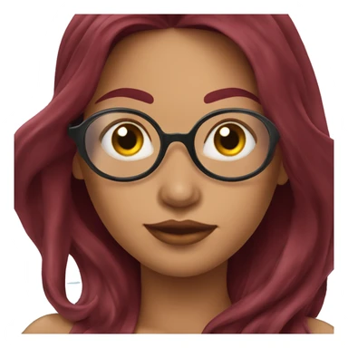 Beautiful tattooed  burgundy long haired woman swimming in a pool sticker