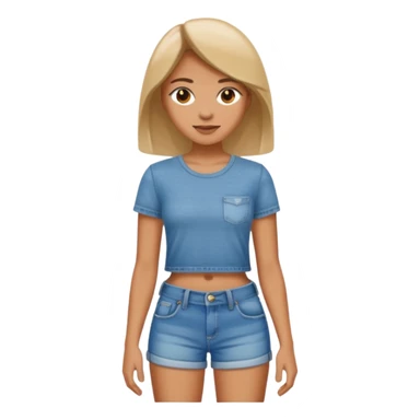 Woman’s jeans shorts  sticker