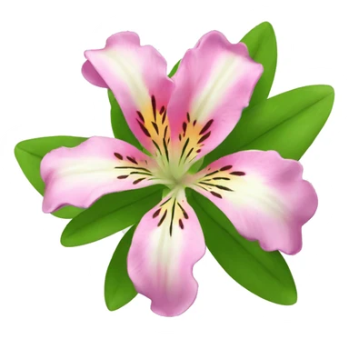 alstroemeria flower sticker