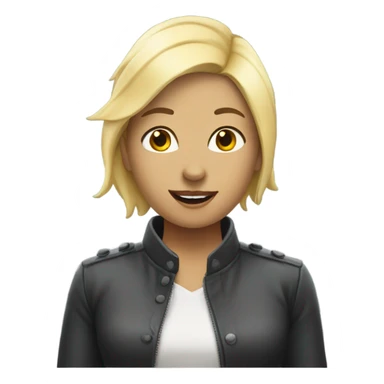 Blonde Lesbian shark  sticker