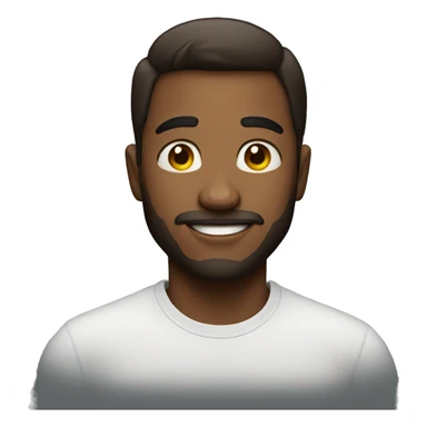 man having glow up sticker