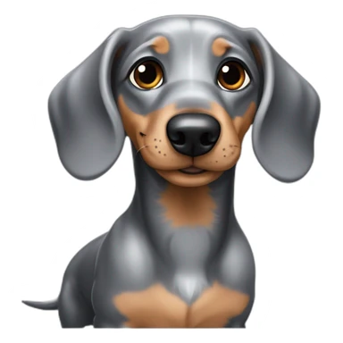 silver-dapple-dachshund-puppy sticker