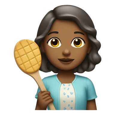 Niña con una paleta sticker