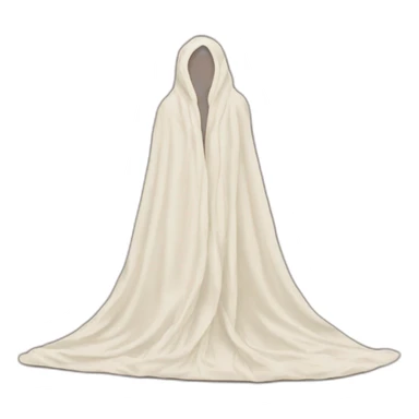 The silhouette of a woman's figure under a silk blanket sticker