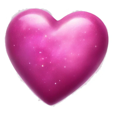 Pink heart galaxy sticker