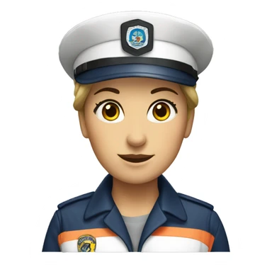 Coastguard woman sticker