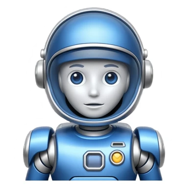 blue astrobot copilot sticker