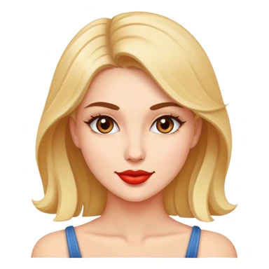 a beautiful woman flirting  sticker