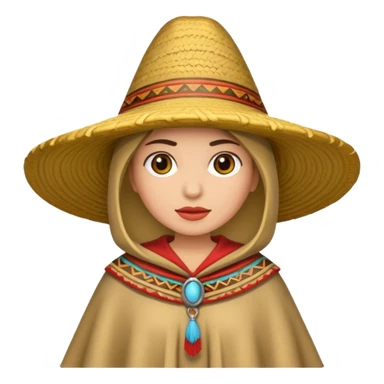 woman with pancho sticker