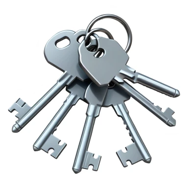 keys on the ground sticker