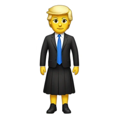 trump-in-a-skirt sticker