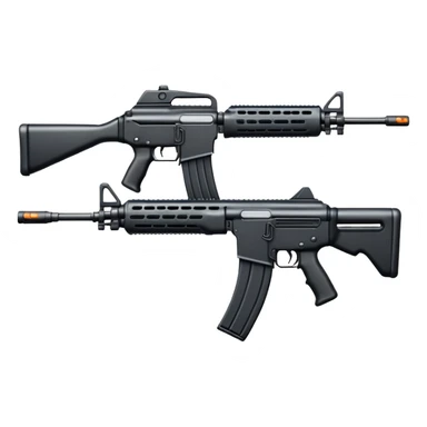 Combat assault rifle weapon sticker