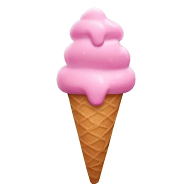 ice cream with pink sauce  sticker