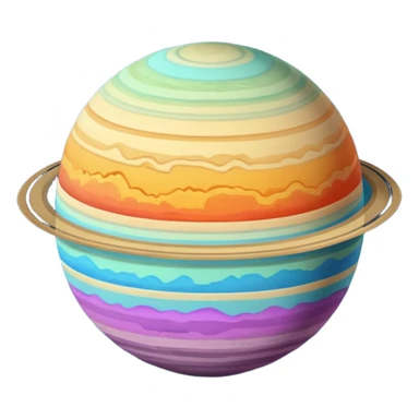 Planet layers sticker