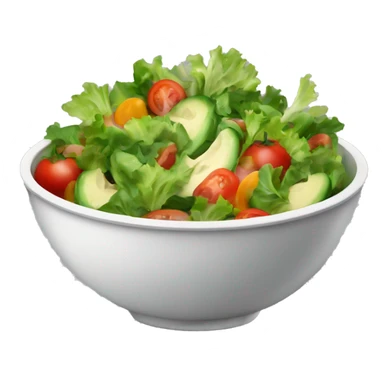 Salad with veggies in a bowl sticker