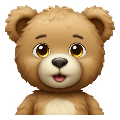 Cute Teddy Bear Emoji sticker