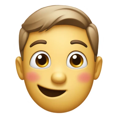 Regular emoji with two thumbs up blushing  sticker